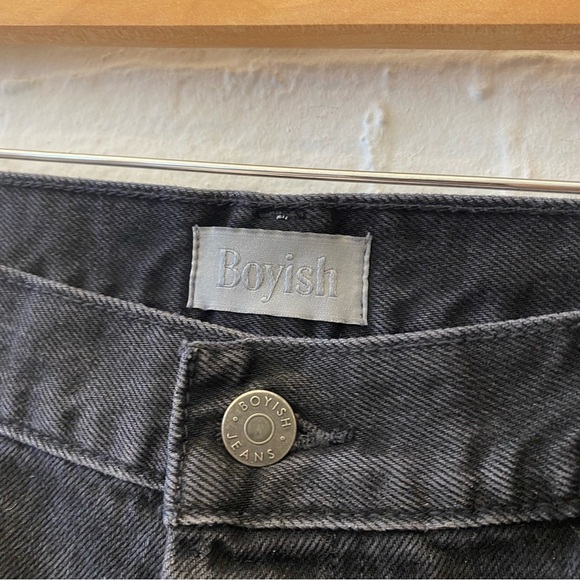 Boyish || The Billy High-Rise Jean in The Hustler Black Gray 32 - Picture 5 of 9